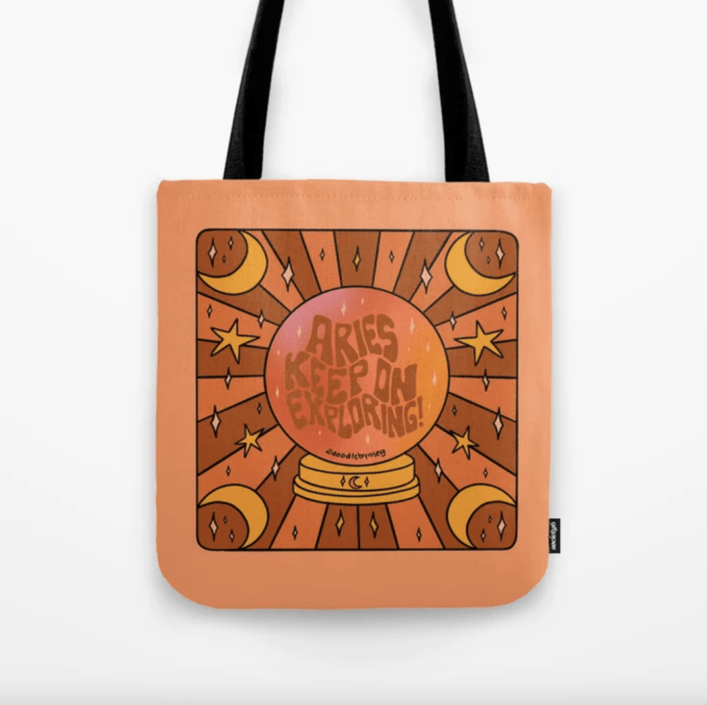 Zodiac adventure totebag for Aries 